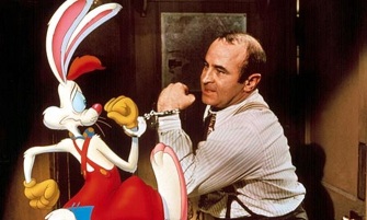 Bob Hoskins en "Who Framed Roger Rabbitt ?" Uno de sus filmes más conocidos